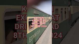 Karachi Express at Drigh Road Station [upl. by Dorfman]