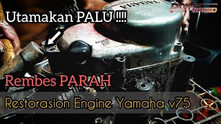 Halus Dan Bertenaga Bongkar Total Yamaha V75 Standart [upl. by Verdi640]