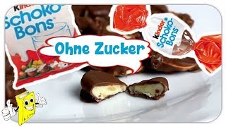 Kinder SCHOKOBONS Selber Machen  OHNE ZUCKER Rezept mir nur 3 ZUTATEN 😍 Schmeckt wie das Original [upl. by Hamrnand587]