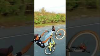 Highchair wheelie😮😃💥 shortvideos strunt mountainbikestunt viralshort cyclestunt mtbstunt [upl. by Ykcir454]