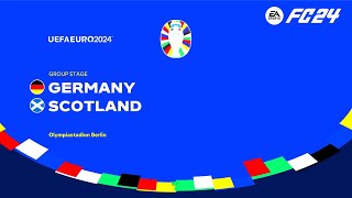 Germany vs Scotland  UEFA EURO 2024  EA Sport FC 24 [upl. by Atalanti]