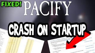 How To Fix Pacify Crashes 100 FIX [upl. by Atinad629]