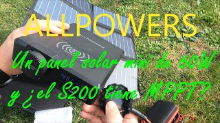 ALLPOWERS SP026 Panel solar plegable y mucho y portátil de 60W [upl. by Snell478]