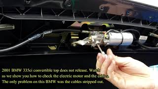 2001 BMW Convertible Top Problem [upl. by Ardied]