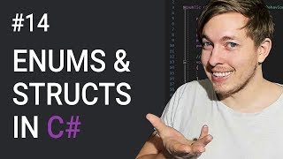 14 Structs And Enums In C  How To Use An Enum  C Tutorial For Beginners  C Sharp Tutorial [upl. by Annaynek]