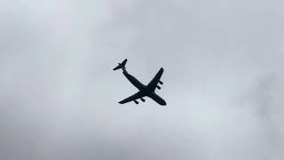 Lockheed C5M Super Galaxy Flyover RhinelandPalatine Germany 2024 New Engines [upl. by Washington]