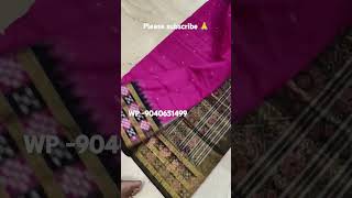 sambalpuripure silk saree half tissue pasapalli border onlinebusinessmanishawp 9040651499 [upl. by Hagile]