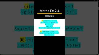 Maths Class 9 Chapter 2 Exercise 24 Solutions  Polynomials Class 9 NCERT Solutions CBSE shorts [upl. by Tavy]