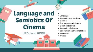 Language and Semiotics of Cinema Explained in Urdu and Hindi with notes PDF [upl. by Roybn554]