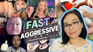 ASMR FAST AND AGGRESSIVE COLLAB WITH MY SUBSCRIBERS Triggers Roleplays Whispering 💞⏩ [upl. by Itsuj]