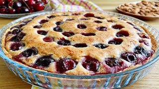 Cherry Frangipane Tart Recipe  French Cherry Tart  Cherry Pie [upl. by Eisus206]