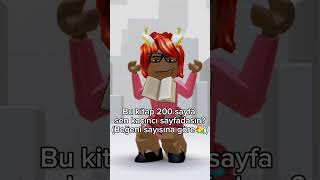 Bu kitap 200 sayfa sen kaçıncı sayfadasın robloxedit keşfet roblox edit music CrRobloxElaYT [upl. by Oicnaneb]