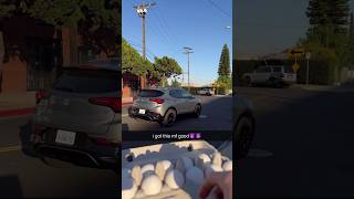 egging cars in the hood😈💀 [upl. by Aissat]