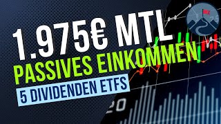 Dividenden ETFs für monatliches DividendenEinkommen  5 top ETFs 💸 [upl. by Boylan]