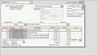 Peachtree Tutorial The Sales Orders Window Sage Training Lesson 46 [upl. by Wernsman]