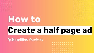 How to create a half page ad [upl. by Eyt833]