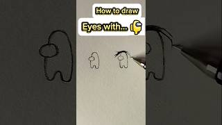 Eyes tutorial  Amongeyesus 😂 howtodraw art drawing anime stepbystep shorts [upl. by Gelasias425]