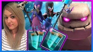 🥀 GRAND CHALLENGE WITH GOLEM CLONE DOUBLE WITCH DECK amp LADDER PUSHING 4500  🥀CLASH ROYALE🥀 [upl. by Ellata]