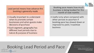 Hotel Management  Meaning of Booking Lead Period [upl. by Ennaid]