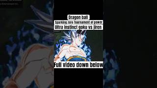 UI goku vs jirentournament of power dragonballsparkingzero gamingshorts gaming dragonball ps5 [upl. by Otokam]