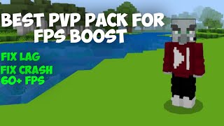 NEW Best FPS BOOST PvP Pack For Minecraft Pe 121 [upl. by Aneez]