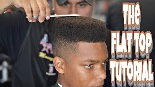 How To Do A Flat Top  Barber Tutorial  Shadow Fade [upl. by Solitta]