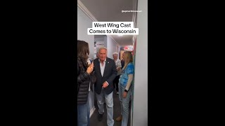 The West Wing cast brings Waukesha Co Dem volunteers donuts [upl. by Novyart284]