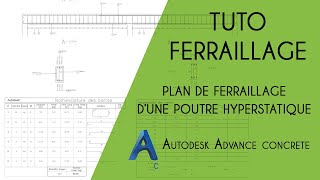 FERRAILLAGE D’UNE POUTRE [upl. by Oruhtra]