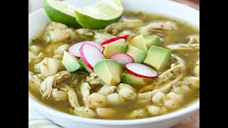 POZOLE VERDE Estilo Guanajuato RampR Recetas Caseras [upl. by Gwendolyn]