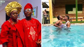 Watch what Rotimi Salami did to Olayinka Solomon in a swimming pool Bimpe Oyebade Lateef Adedimeji [upl. by Azeel554]