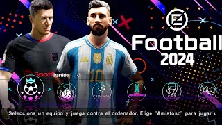 eFOOTBALL PES 2024 PPSSPP Android Update Transfers Kits 2024 Now Faces Camera PS5 Graphics HD [upl. by Millburn]