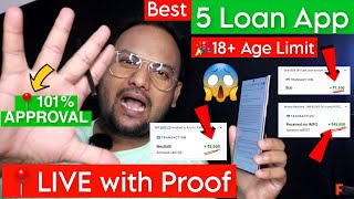 📍101 Loan APPROVAL  Best 5 Loan App  Zero Income Documents  without CIBIL Score Loan Apply Today [upl. by Maclay]