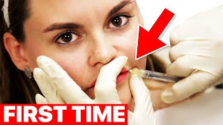 Women Get Lip Injections For The First Time  Surgeon Reacts [upl. by Assilac418]