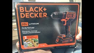 Black amp Decker 20V Max Drill Review [upl. by Aynatan509]