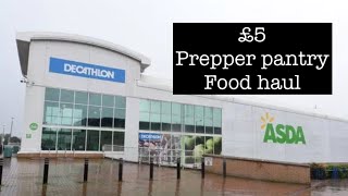 £5 Asda food haul long term storage haul [upl. by Nortad]