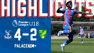 THREE STRAIGHT WINS 🔥😤  Palace 42 Norwich  U18 Match Highlights [upl. by Soneson]