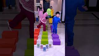 Box Jumping Challenge So Exciting Save It For LaterFunnyFamily PartyGames [upl. by Akienahs]