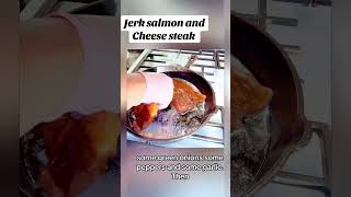 Jerk salmon cheese steak [upl. by Thoma654]