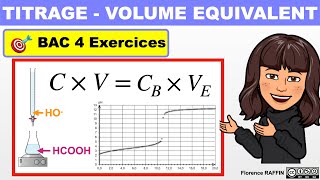 TITRAGE  EQUIVALENCE  Exercice  Terminale [upl. by Jamaal]