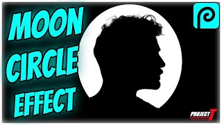 Moon Circle Effect made EASY in PHOTOPEA   FREE PHOTOSHOP [upl. by Nerret]