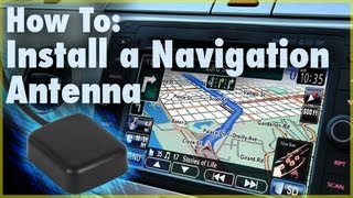 How to Install a GPS Navigation Antenna Car Stereo Accessory  Car Audio 101 [upl. by Philender]