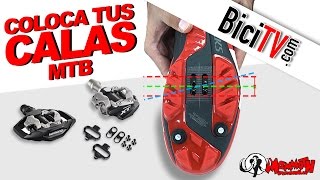 Cómo colocar las calas de unas zapatillas de bici de montaña [upl. by Mosra]