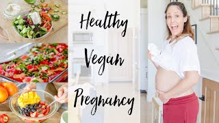 What I Ate Today during my 2nd HEALTHY VEGAN PREGNANCY 2nd Trimester [upl. by Luhe]