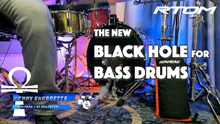 THE NEW RTOM BLACK HOLE FOR BASS DRUMS REVIEW INSTALLATION AND DEMO [upl. by Desma]