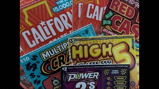 New Mix of California Lottery Scratchers 🤑 [upl. by Schriever]