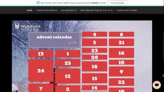 The Advent calendar is now available on the website [upl. by Htebaras]