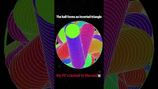 The ball forms an inverted triangle☠satisfying space simulation [upl. by Kamaria572]