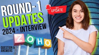 Zoho Latest Round 1 Updates  Zoho level 1 Questions amp Answers for Software developer [upl. by Tada]