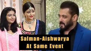 Salman Khan and Aishwarya Rai attend SAME Event  AnantRadhika Blessings Ceremony [upl. by Aihsekel]