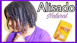 ALISADO NATURAL DE MAIZENA EN CABELLO AFRO [upl. by Oecam]